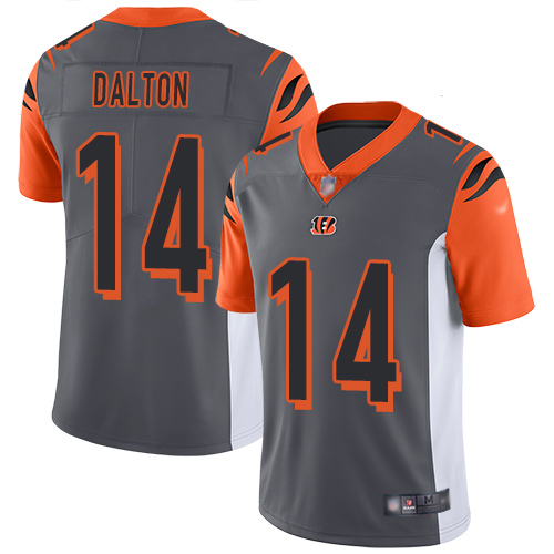 Cincinnati Bengals Limited Silver Men Andy Dalton Jersey NFL Footballl #14 Inverted Legend->cincinnati bengals->NFL Jersey